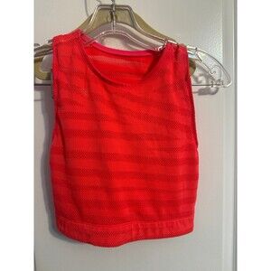 Adam Selman Sport Neon Pink Mesh Crop